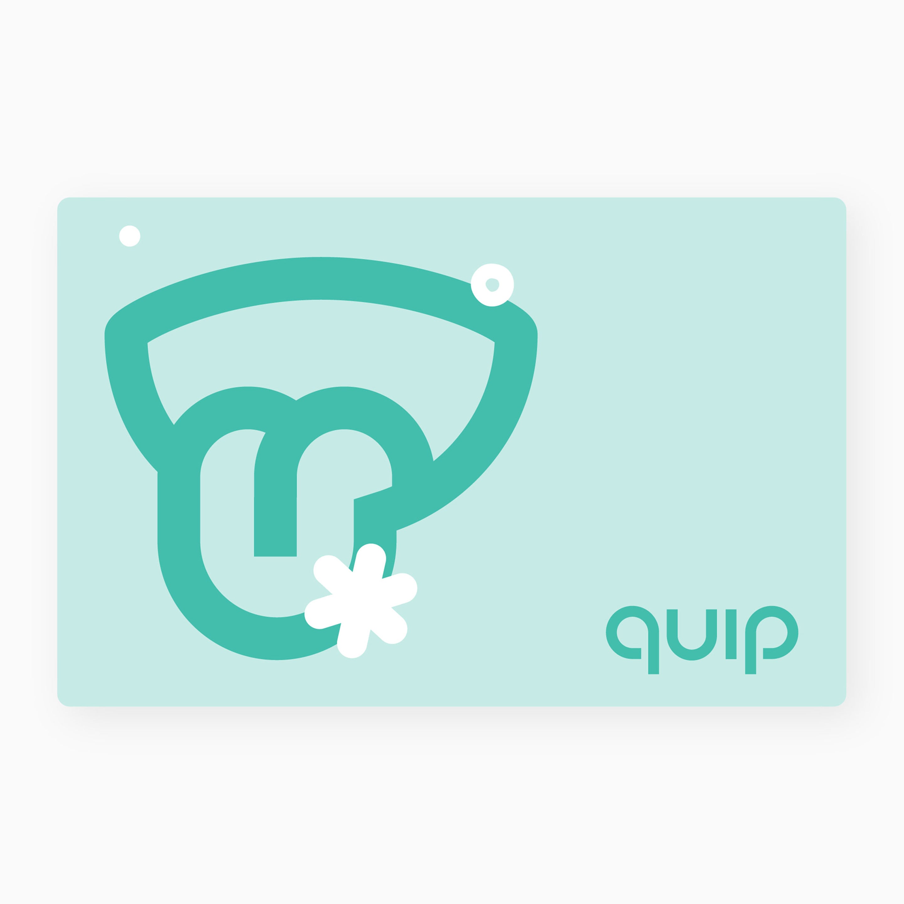 quip 360 oscillating brush head refill for the quip 360 oscillating electric toothbrush. Accepted by ADA- American Dental Association